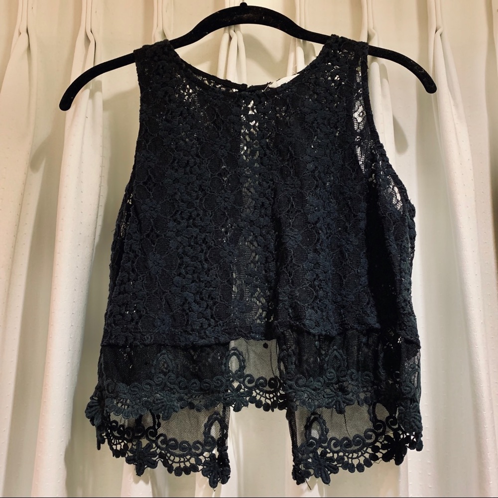 lush lace crop top